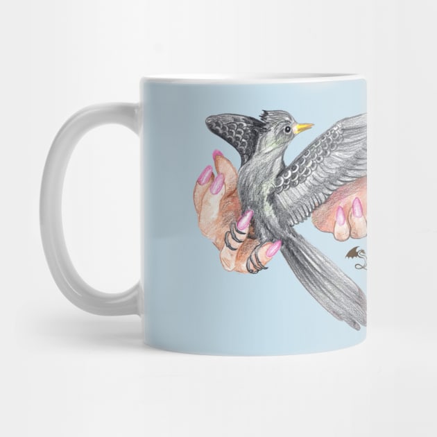 Bird in the Hand Veterinary exotic birds hands woman girl female feminine grey songbird nature lover loves avian by pegacorna